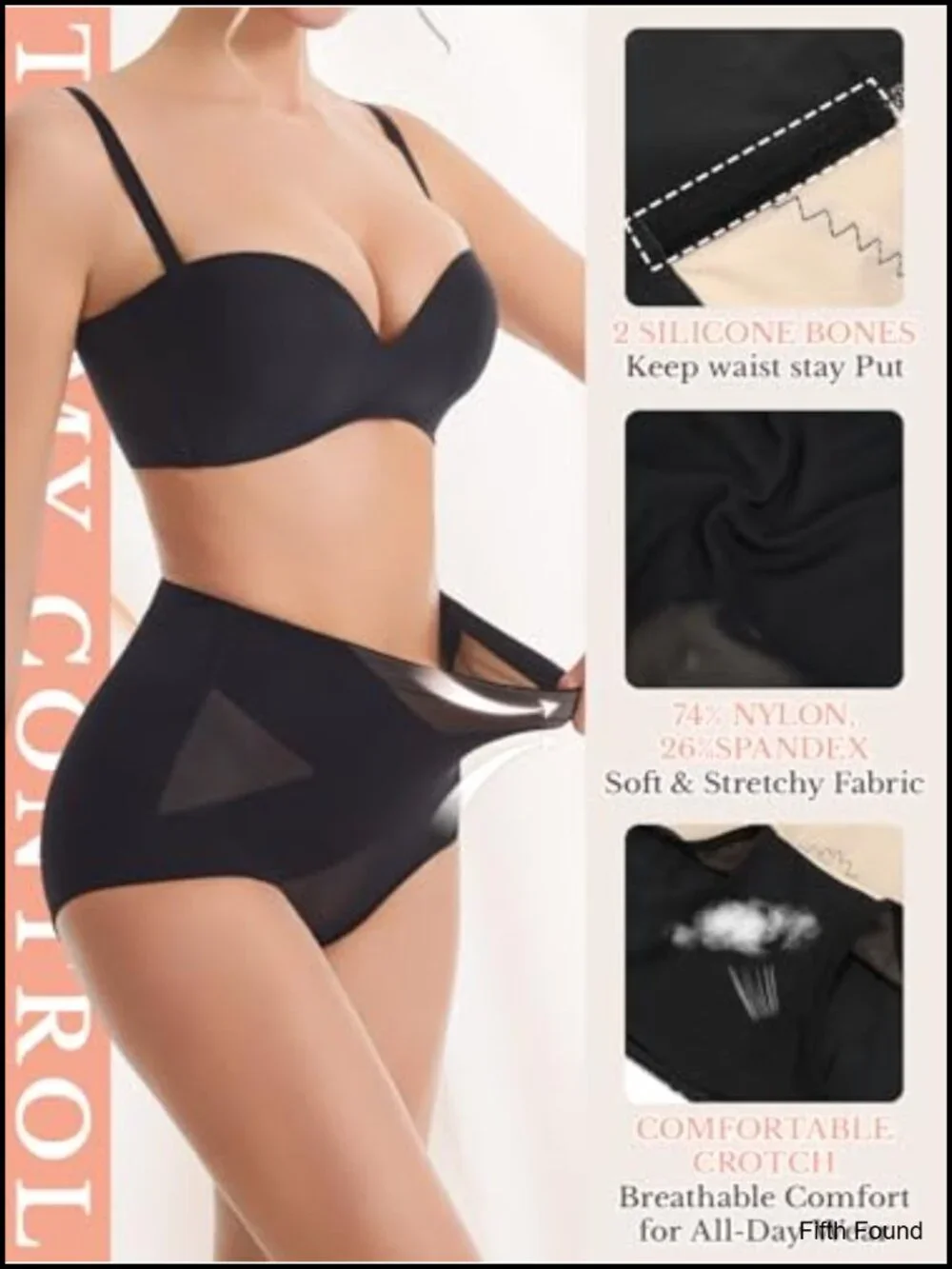 Tummy Control Shapewear Panty Girdle Seamless Mid Waist Thong Compression